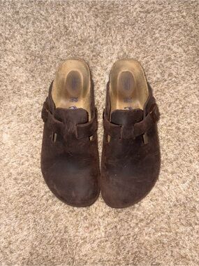 Women’s Brown Slip-On Leather Birkenstock